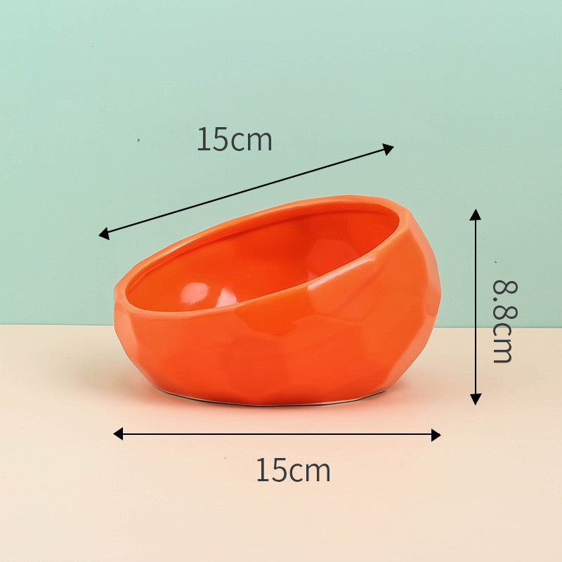 Oblique Mouth Ceramic Bowls
