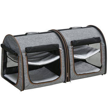 Two Compartments Portable Soft-sided Carrier