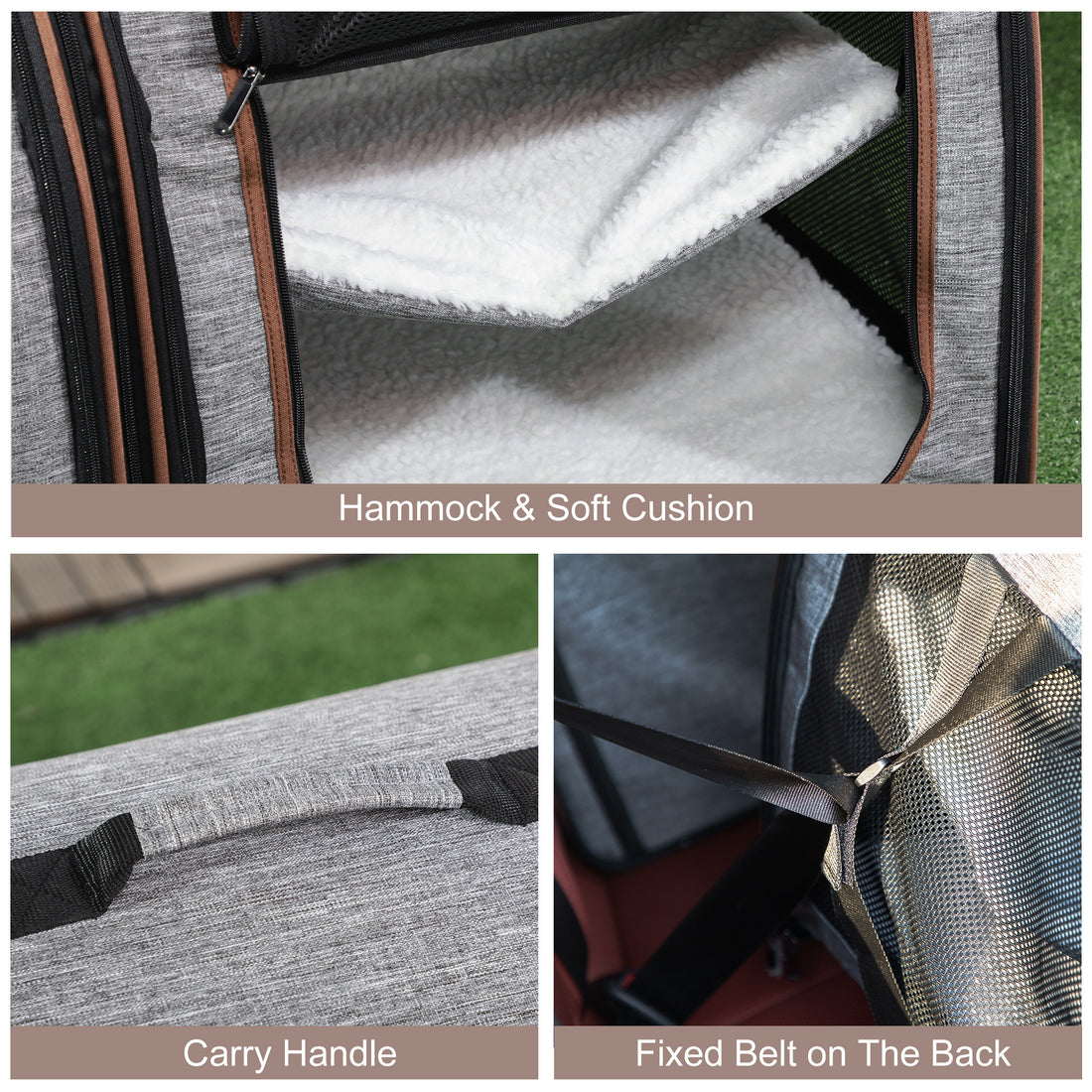 Two Compartments Portable Soft-sided Carrier