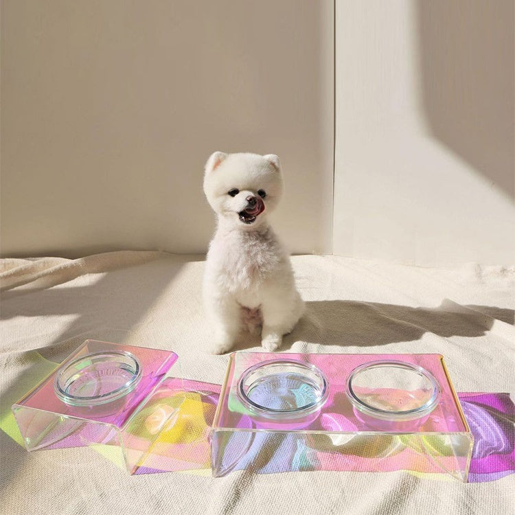 Acrylic Dazzling Pet Bowl